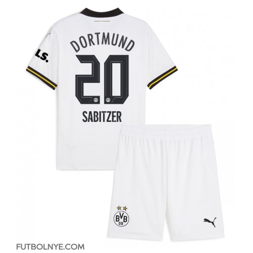 Camiseta Borussia Dortmund Marcel Sabitzer #20 Tercera Equipación para niños 2024-25 manga corta (+ pantalones cortos)